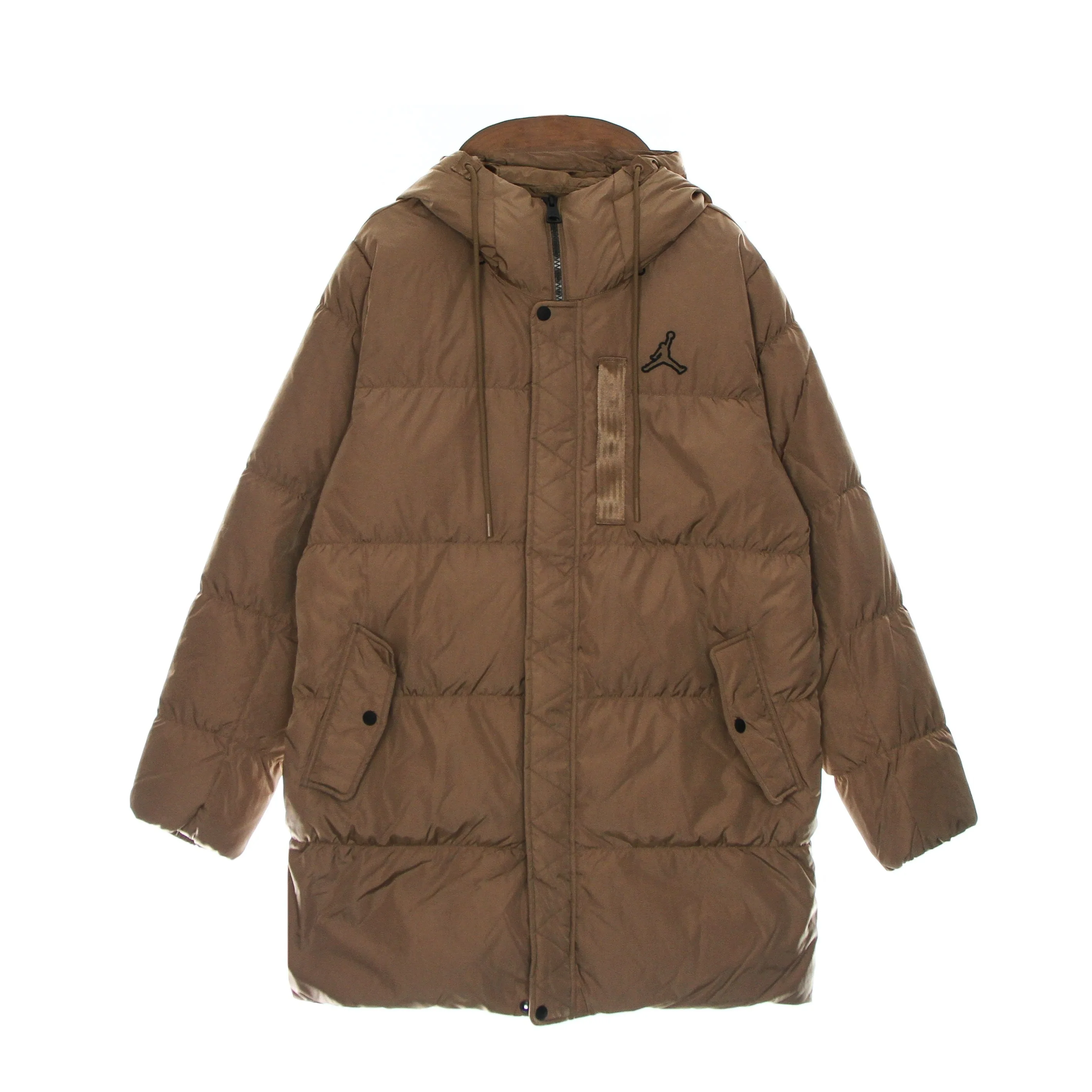 Piumino Lungo Uomo Essential Statement Down Parka Archaeo Brown - Jordan - FashionsVida