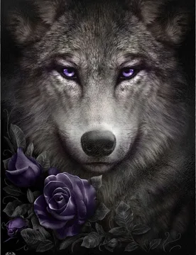 Gothic Schneidebrett - Wolf Roses - multicolor - Unisex - unisex - Spiral - FashionsVida