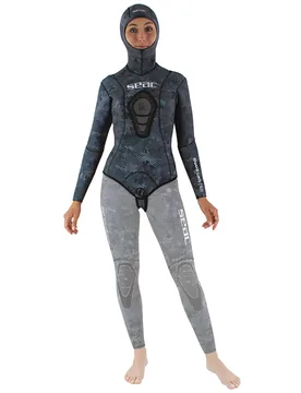 Giacca Da Pesca In Apnea Da Donna Snake Camo 5 Mm - Seacsub - FashionsVida