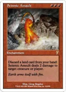 Seismic Assault (foil) 7th Edition - Magic: The Gathering - FashionsVida