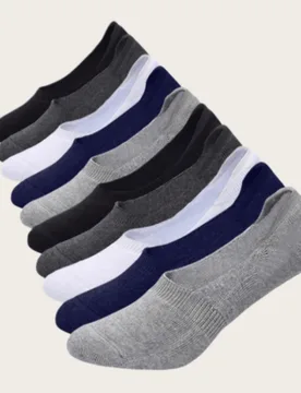 Pares de calcetines invisibles de corte bajo para hombre talla grande, calcetines cortos tipo barco para deportes o uso casual, calcetines casuales de - Shein - FashionsVida