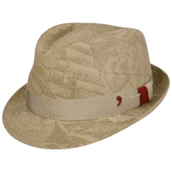 Mavaro Trilby Cloth Hat by Alfonso DEste - beige - Size: L (58-59 cm)