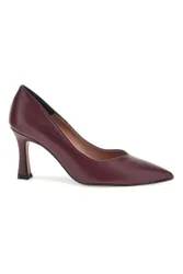 Décolleté bordeaux con tacco e punta affusolata 3354 36
