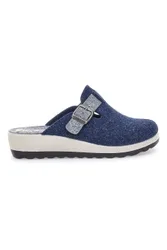 Pantofole blu con fibbia regolabile e suola bicolore 90440W68FR 39