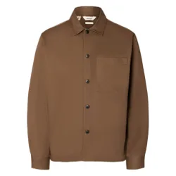 Camicia tate heavy twill overshirt - marrone