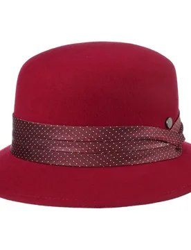 Jolana Wool Cloche Hat by - red - Damen - Size: M (56-57 cm) - Lierys - FashionsVida