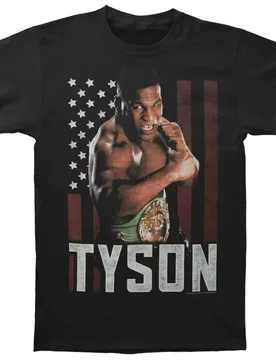 Mike Tyson USA Flag T-Shirt. Premium Cotton Short Sleeve O-Neck Mens T Shirt New S-3XL - Aliexpress - FashionsVida