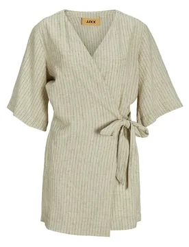Combinaison à Manches Courtes Breeze Summer Feather Gray Pinstripe L - Jjxx - FashionsVida