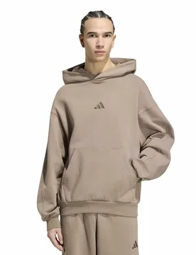 Kit Small Logo Pure Cotton Hoodie Khaki male - Adidas - FashionsVida