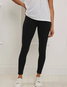 Women's High Waisted Premium Leggings Pants in Black Size: 12 - Black - Size: 12 - M&Co - FashionsVida