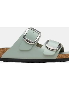 Arizona hebilla grande cuero natural esmaltado - Birkenstock - FashionsVida