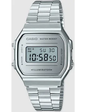 Reloj de mujer de Collection A168WEM-7EF Mirror Face de acero - Casio - FashionsVida