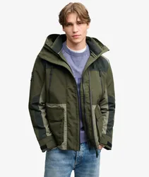 Superdry Herren Colour Block Ultimate Windbreaker Khaki - Größe: Xxl