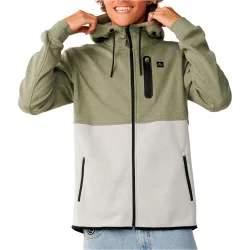Departed bonded dwr zip thru chaquetas hombre Verde (XL)