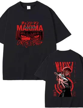 Anime Chainsaw Man T Shirts Cartoon Makima Eyes Graphic T-shirt Summer Men's Women's Clothing Manga Vintage Oversized Streetwear - Aliexpress - FashionsVida