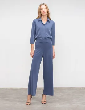 Pantalones anchos de mujer ancho tobillero - Lasserre - FashionsVida