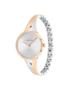 Watches Montre 25100028 30 Mm Silver / Rose Gold / Silver / Mineral One Size - Calvin Klein - FashionsVida