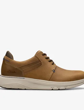 Mens Motion Trek Pt Dark Tan Lea Trainers - Brown - Size 6 Wide Fit (Uk Shoe) - Clarks - FashionsVida
