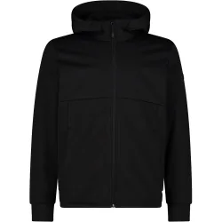 Man jacket fix hood chaqueta softshell hombre Negro (56)