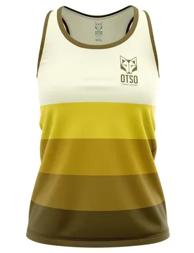 Sleeveless T-shirt Yellow L Women - OTSO - FashionsVida