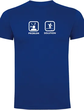 T-shirt à Manches Courtes Problem Solution Surf Royal Blue S - Kruskis - FashionsVida