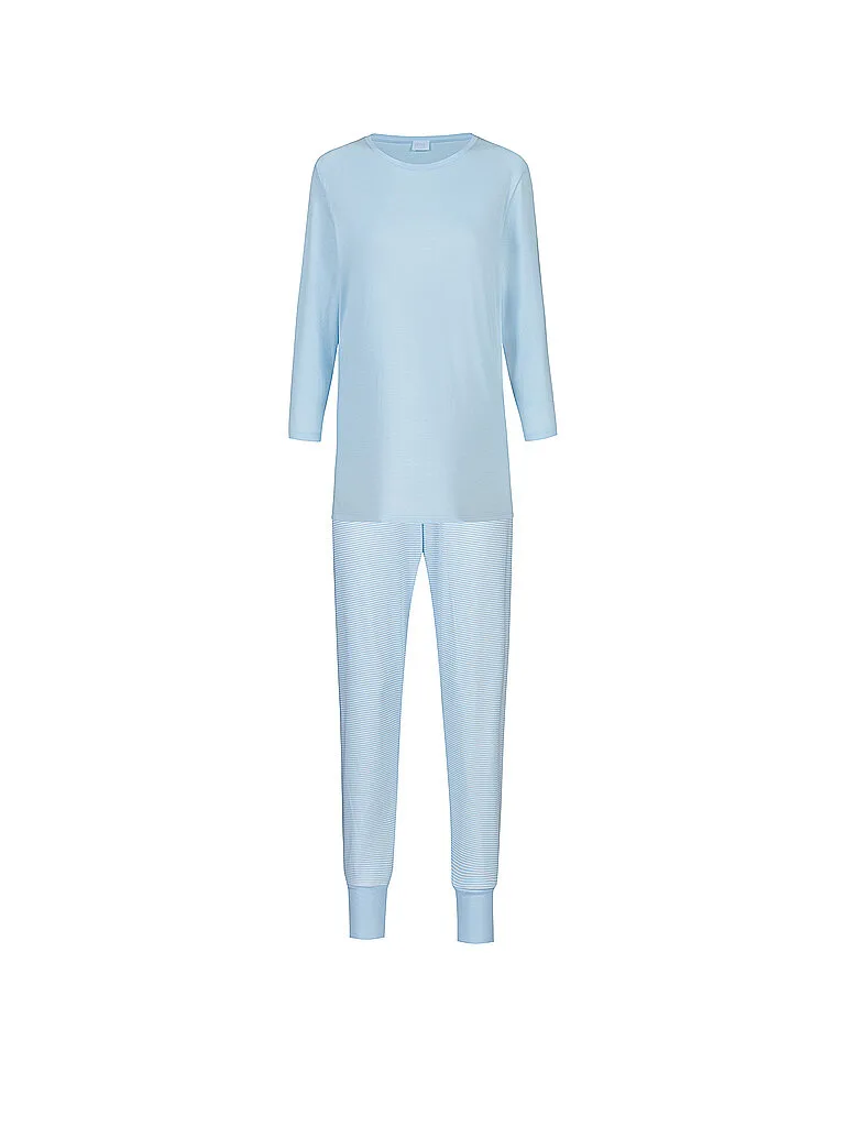 Pyjama SIMPLE STRIPES alice blue bleu clair 38 - Mey - FashionsVida