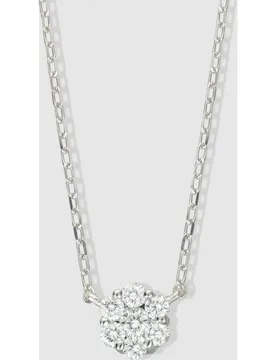 Colgante de oro blanco con diamantes - El Corte Inglés - FashionsVida