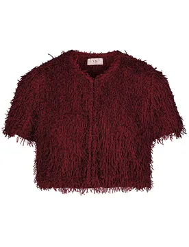 Chaqueta corta rojo oscuro 38 - Vera Mont - FashionsVida