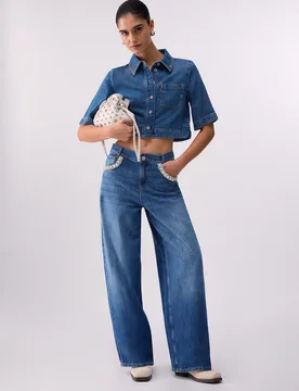 ECS PANT. FLARE PEARL H.W. female - 29 - FashionsVida