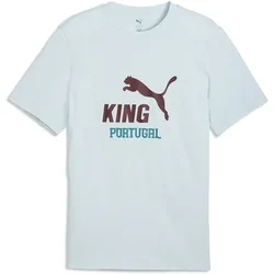 T-shirt à Manches Courtes Portugal King Logo Sea Glass / Ruby Shimmer M