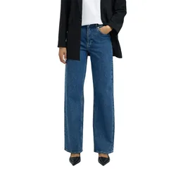 Jeans A Vita Alta Bea Kori Wide Leg Medium Blue Denim / 203 26