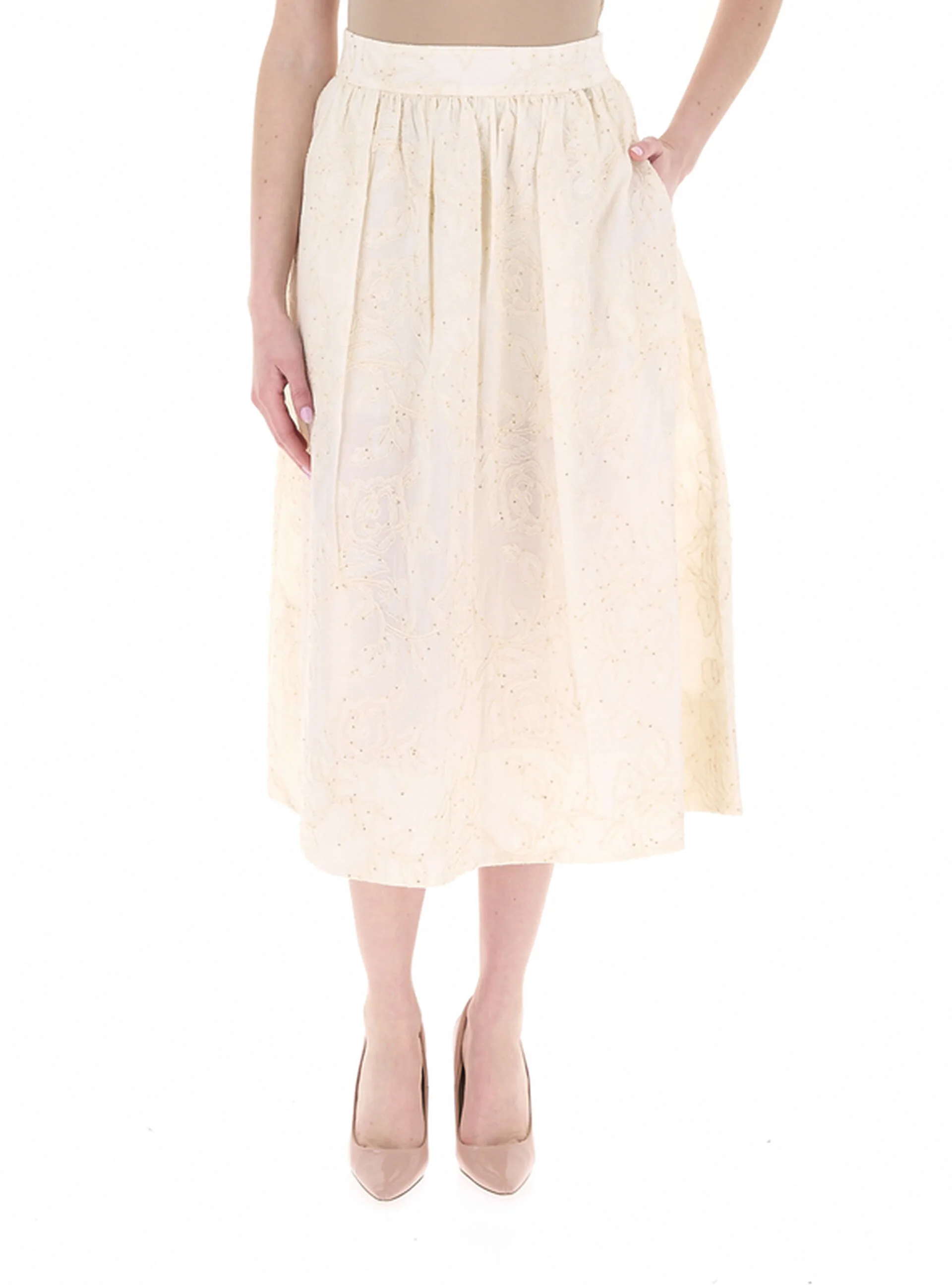 Gonna in cotone LIU JEANS CREMA 40 - Liu jo - FashionsVida