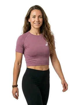 T-shirt Sans Manches Ana Crop Plum-Plum L - Joluvi - FashionsVida