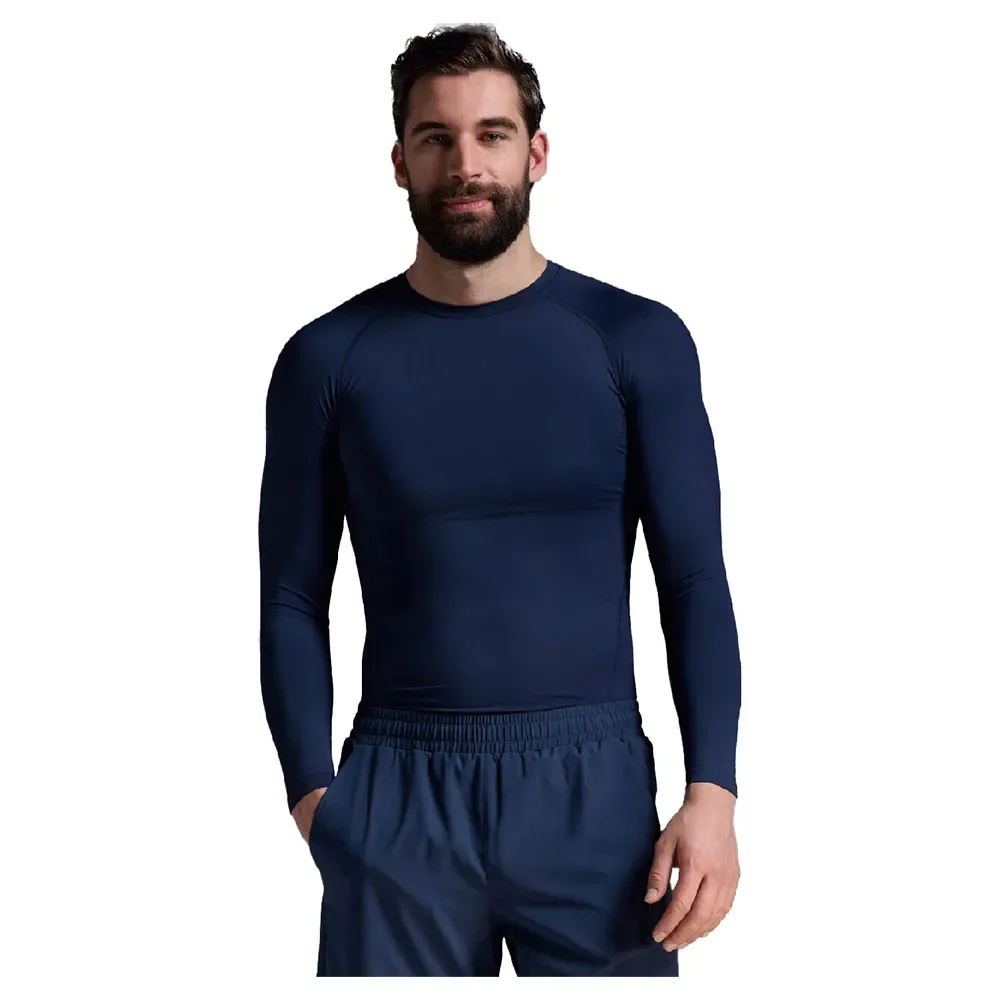 Maglietta A Maniche Lunghe Core Compression Navy / Nlo L - 2XU - FashionsVida