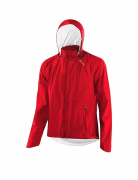 Löffler Chaqueta de ciclismo para hombre WPM Pocket CF con capucha rojo 58 - LÖFFLER - FashionsVida