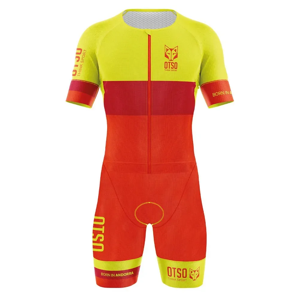 Foc Short Sleeve Trisuit Multicolour M Men - OTSO - FashionsVida