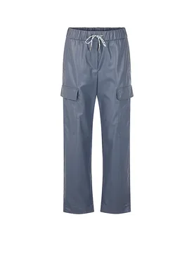 Pantalón cargo efecto piel WUXI azul oscuro 36 - Marc cain - FashionsVida