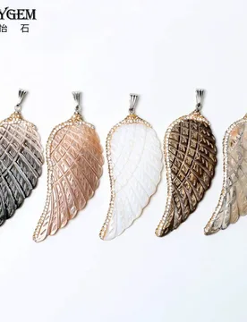 ShinyGem 27*58mm Natural Abalone Shell Wing Inlay Rhinestone Charm Angel/Dragon Wings Pendants DIY Jewelry Making 5pcs - Aliexpress - FashionsVida