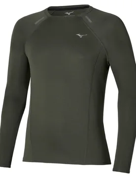 Langarm-T-Shirt Dryaero - Vert - male - Size: L - Mizuno - FashionsVida