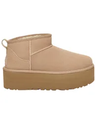 Bottines à plateforme - W Classic Ultra Mini Platform Sand en Laine - Taille 39 - Beige