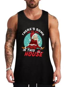 There's Some Ho Ho Hos In this House Christmas Santa Claus Tank Top Running Jogging Tank Top Moisture Wicking Dry Fit - Aliexpress - FashionsVida