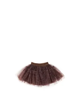 IDO Gonna in tulle MARRONE 7A - iDO - FashionsVida