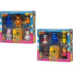 Pack 6 figuras 8 cm con dos personajes sorpresa Stumble Guys modelos surtidos