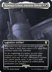 Rammas Echor, Ancient Shield (Borderless Scene) (Foil) The Lord of the Rings Commander