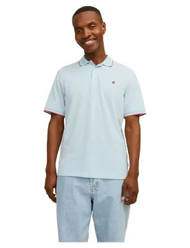 Polo à Manches Courtes Bluwin Regular Fit Cerulean M - Jack & jones - FashionsVida