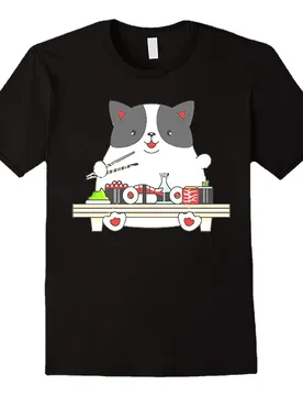 Funny Sushi Cat T-Shirt. Summer Cotton Short Sleeve O-Neck Mens T Shirt New S-3XL - Aliexpress - FashionsVida