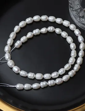 Mm Natural Freshwater Pearl A Threads Rice Loose Bead Charms for DIY Women Men Necklace Jewelry Making Accessories 45pcs/string - Aliexpress - FashionsVida