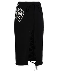 Falda midi Mujer Negro XS Mujer
