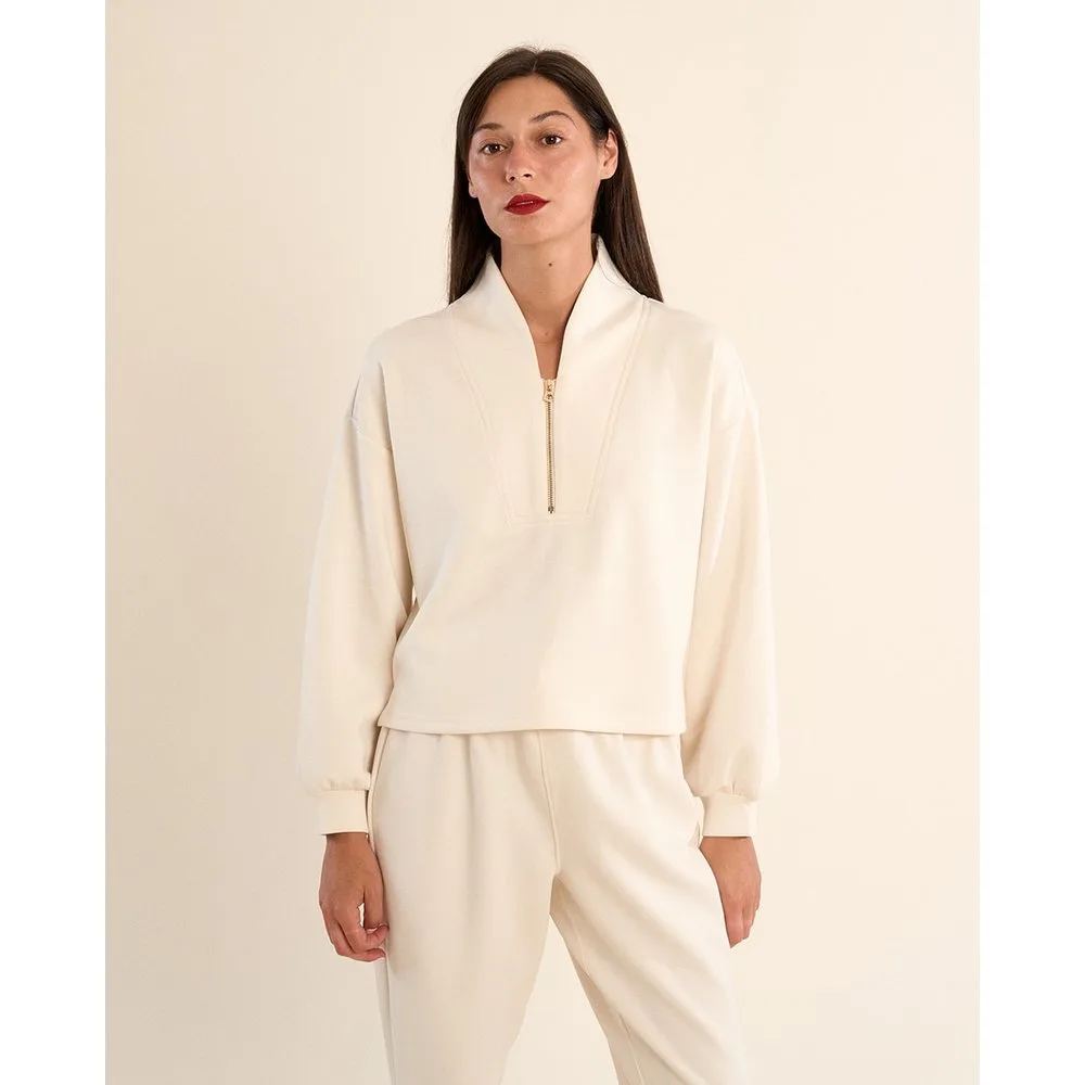 Sudadera de mujer de manga larga, cuello en v - Molly Bracken - FashionsVida