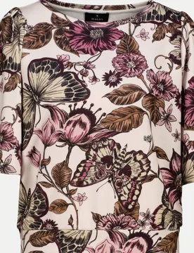 Sweatshirt mit Blumenmuster Mehrfarbig 38 - monari - FashionsVida